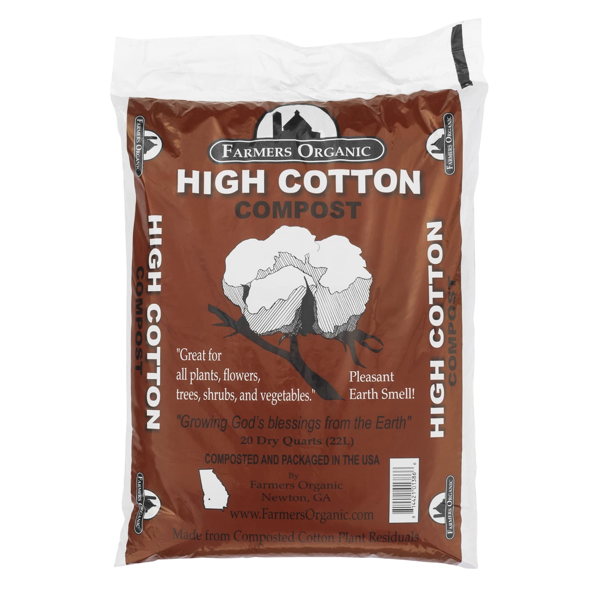 High Cotton Compost, 20 Quart Bag