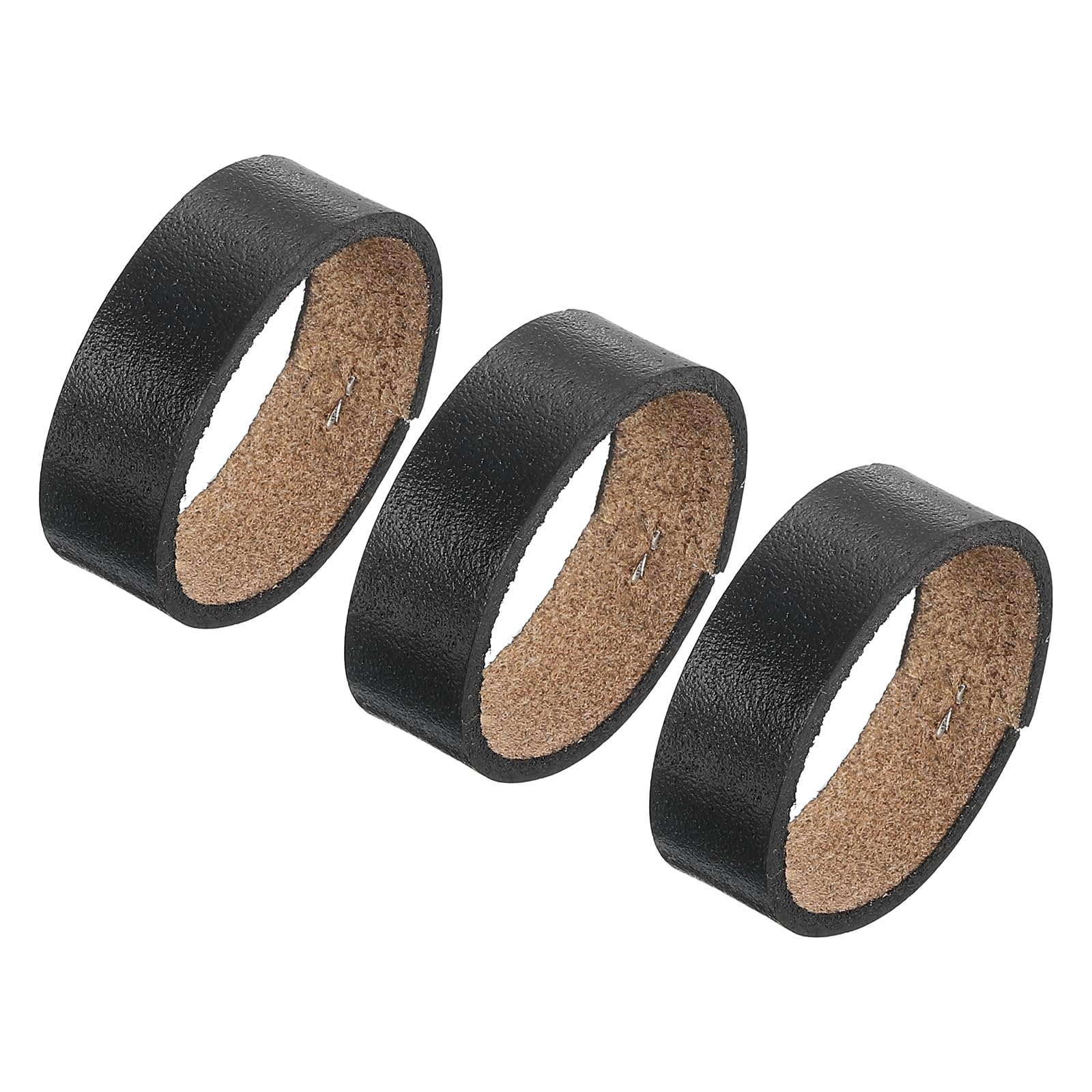 Sourcing Map Leather Loop Keepers Ring Buckle for Belt Strap Width - DIY Craft Bag Fixing