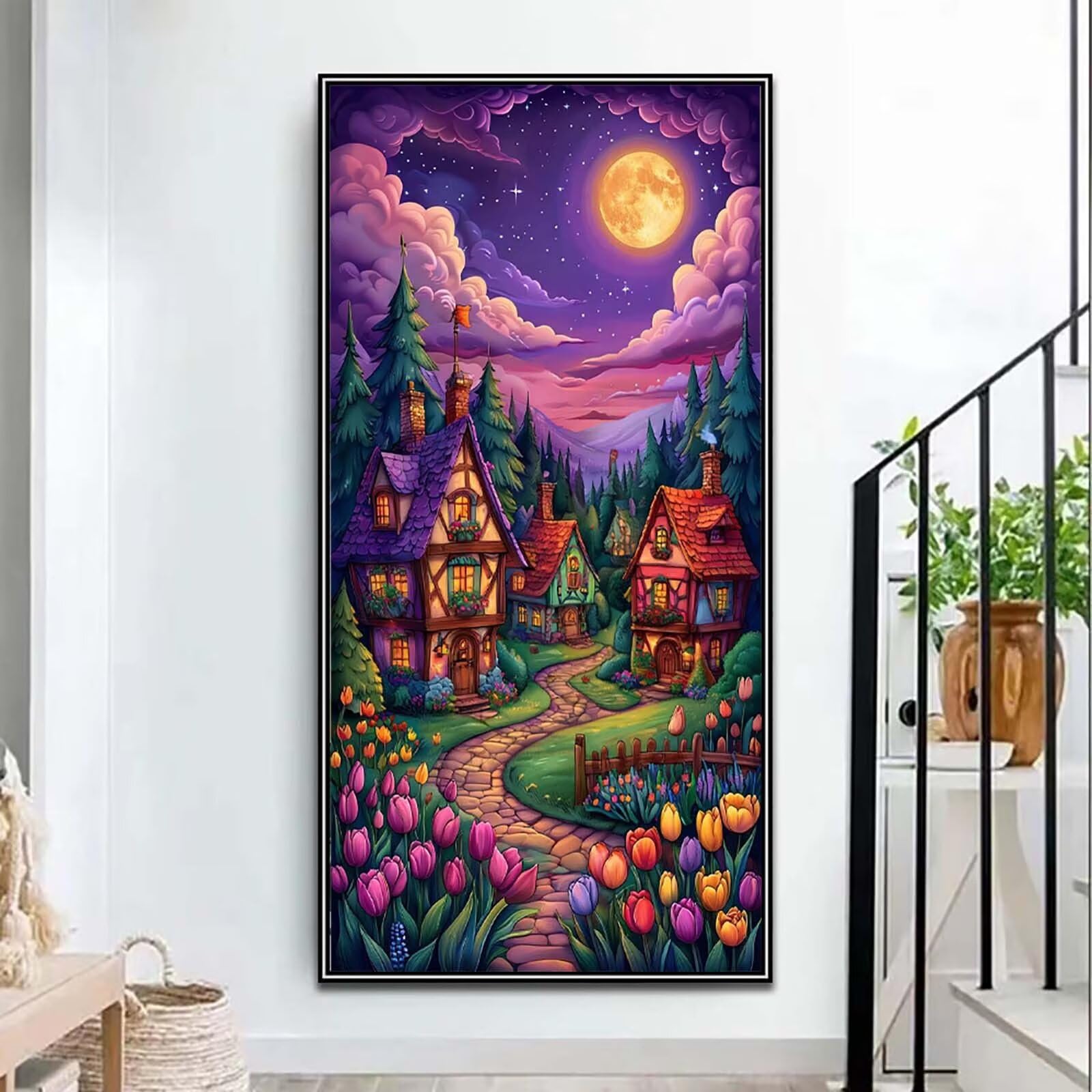 Las duży, diamentowy obraz dla dorosłych, 60 x 120 cm, n5w-855