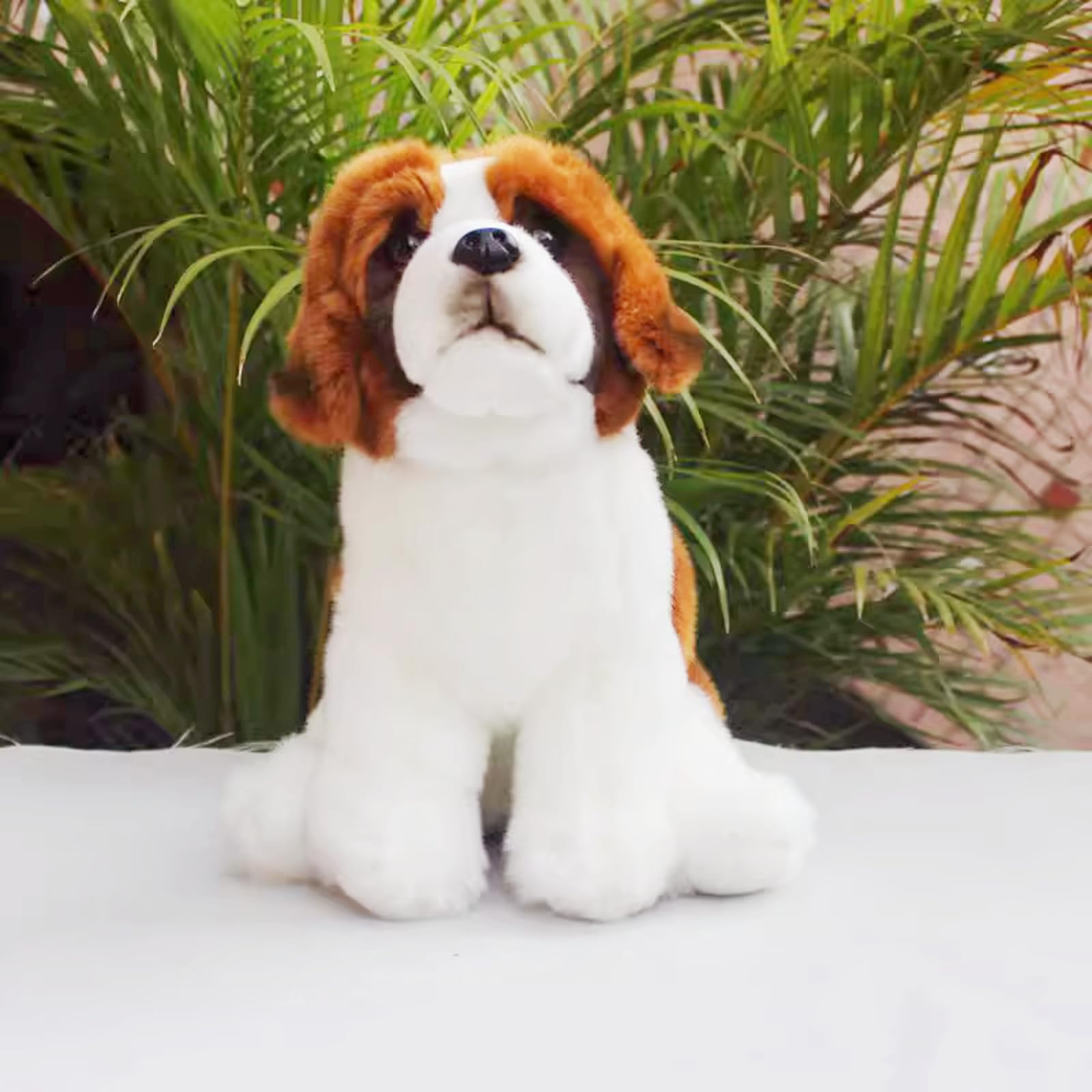 Amazon.co.jp: FRANKIEZHOU セントバーナード リアルな犬のぬいぐるみ