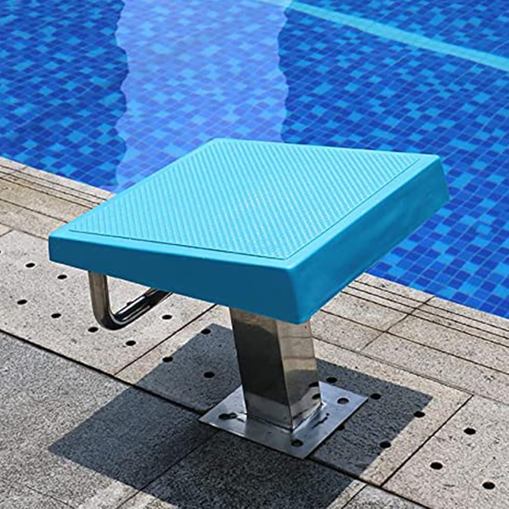 Tavola da immersione resistente per piscine interrate, piattaforma di salto in acciaio inossidabile con superficie in gomma antiscivolo, piattaforma adatta per competizioni
