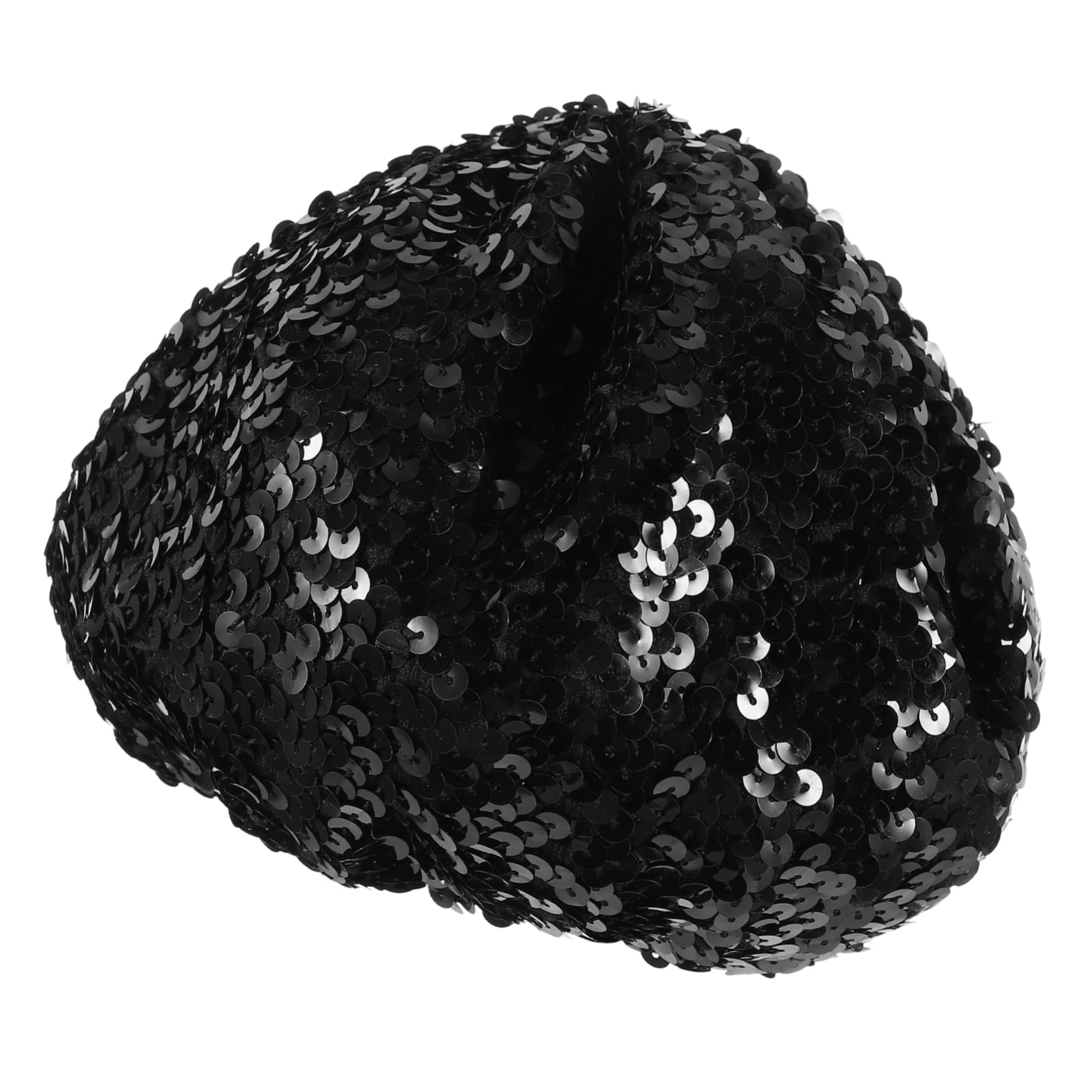 BESTYASH Sequin Beretfor Women Women Beret Hats Sequins Beanie for Dance and Performance Black