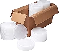 Vista 8 de Consolidated Plastics Tapas fáciles de despegar de grado alimenticio para cubos de 3.5, 5, 6 y 7 galones (paquete de 120 unidades) tapas