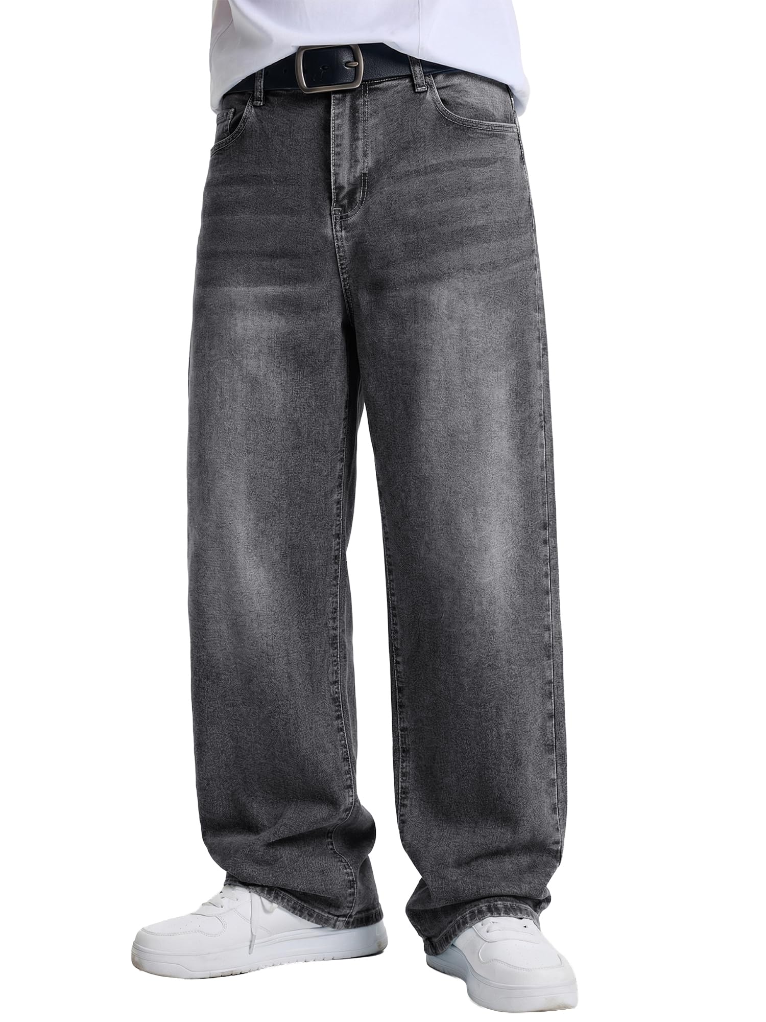 JMIERR Mens Baggy Jeans Wide Leg Y2K Loose Fit Denim Pants