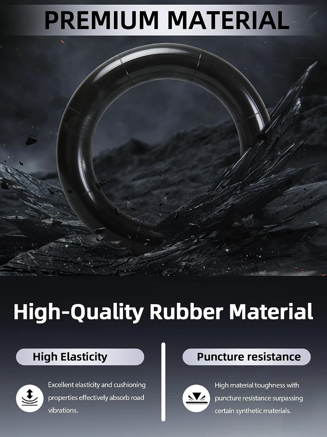 20x5.0 Inner Tubes for Super 73,1Pcs Rubber Inner Tire Tube for Motorcycle EBike Super73 S Z R Series