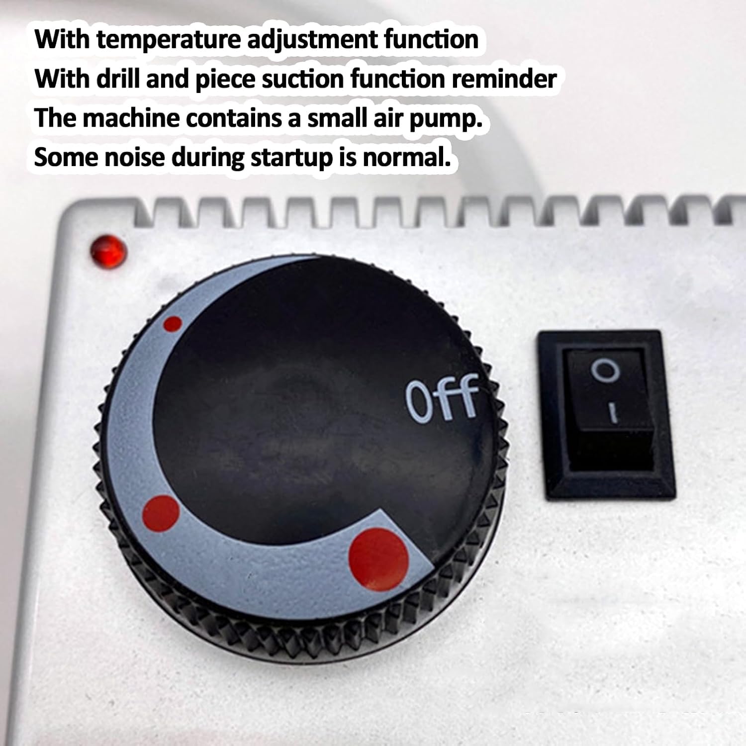 Applicatore Termoadesivo Autoadesivo Sottovuoto, Strumento per Applicazioni di Strass, con 4 Punte Intercambiabili, Temperatura Regolabile, Strumento Applicatore Termoadesivo per Trapani E Fogli