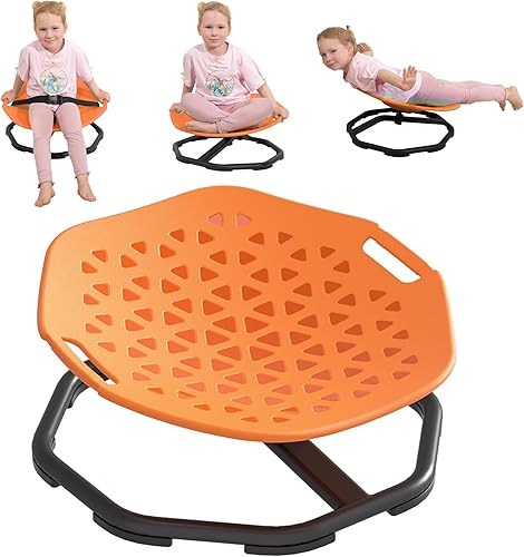 Silla giratoria sensorial para niños autistas, silla giratoria mejorada para niños con asas, mejora el enfoque y el equilibrio, ideal para equipos
