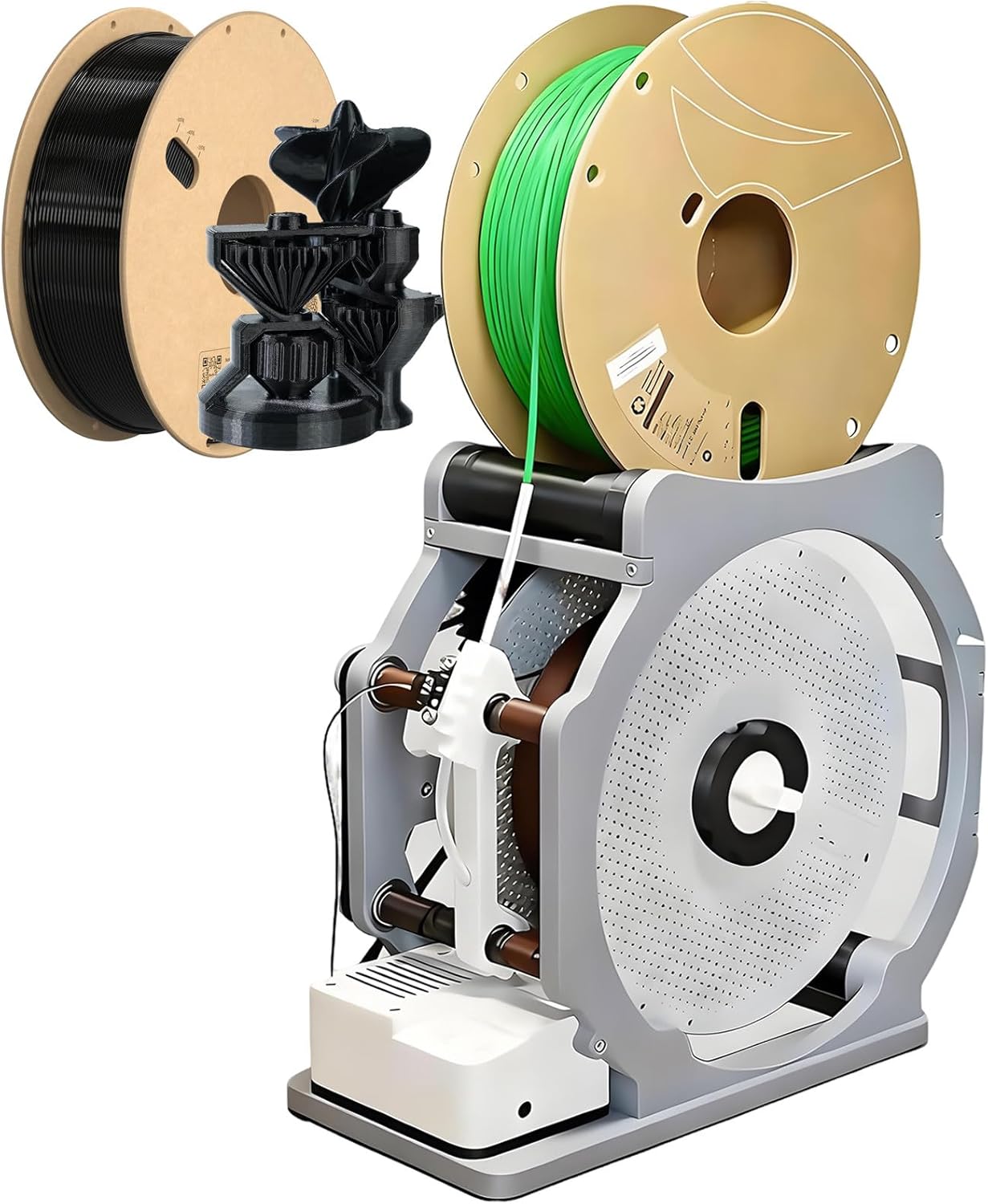Electric Spool Winding Machine,for 1kg Spools,Desktop 3D Industrial Filament Respooler,Universal Wire and Welding Thread Winder,for Textile Crafters