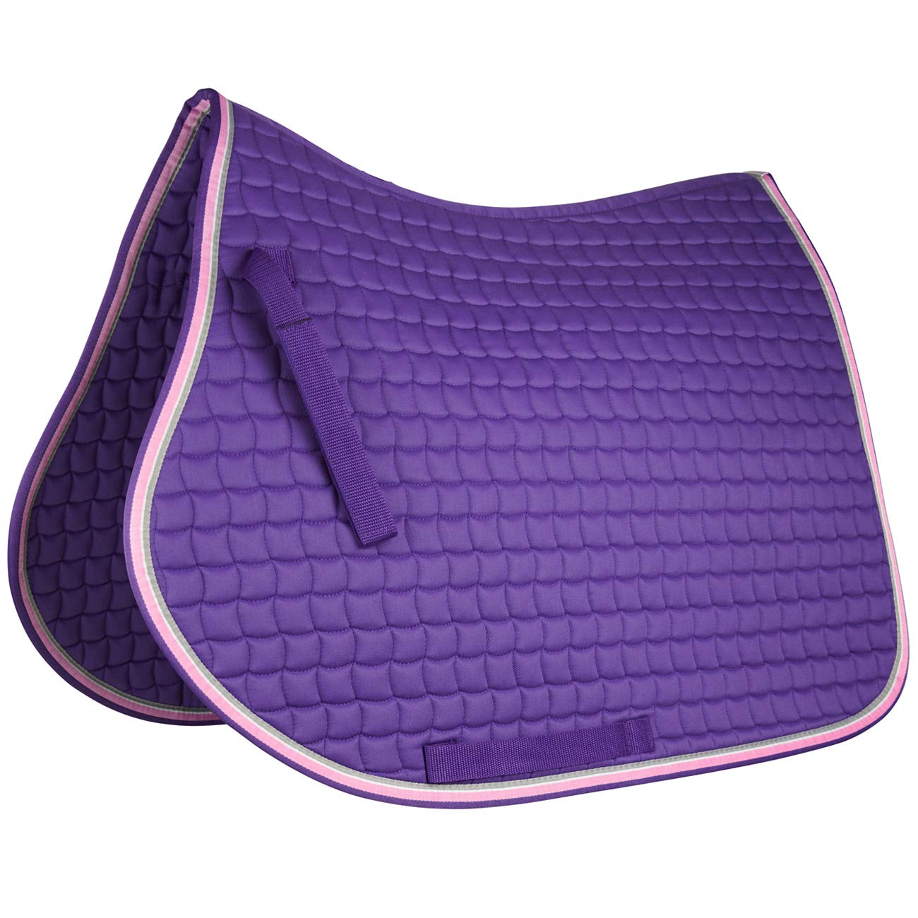 York Schabracke Ever Sattelunterlage Reitunterlage Vielseitigkeitsschabracke (violett)
