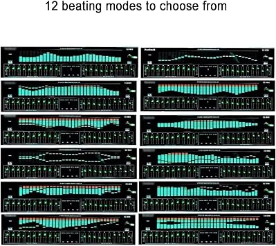 Professional EQ Equalizer, 31 Band Dynamic Spectrum Digital Audio Processor with Remote Control & Audio Cable, Support Bluetooth Function, Stereo Graphics Equalizer for Home, Studio