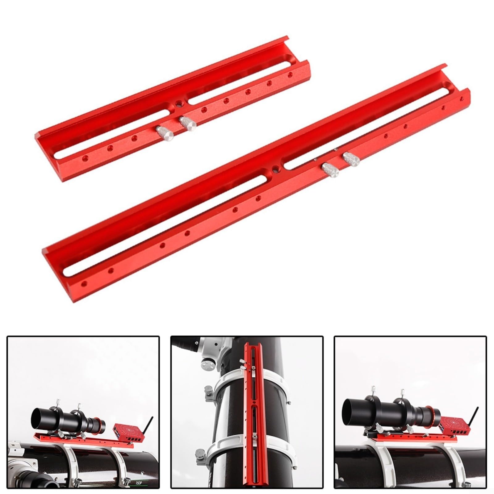 Base à queue d'aronde en aluminium, support de montage pour viseur, télescope astronomique plaque à queue d'aronde (pour 360 mm)