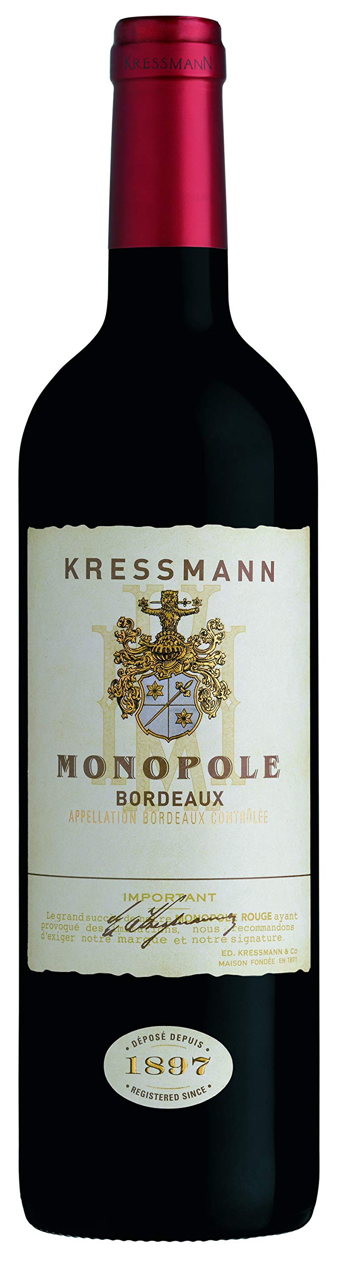 Château La Rose Bordeaux Ed. Kressmann Kressmann - Monopole Rouge Aoc Bordeaux Rouge - 75cl (3) : Amazon