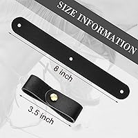 Vista 3 de Chunful 6 correas de repuesto para caballo, correa de repuesto para caballo, correa de cuero de caballo, correa de repuesto de cuero para caballo