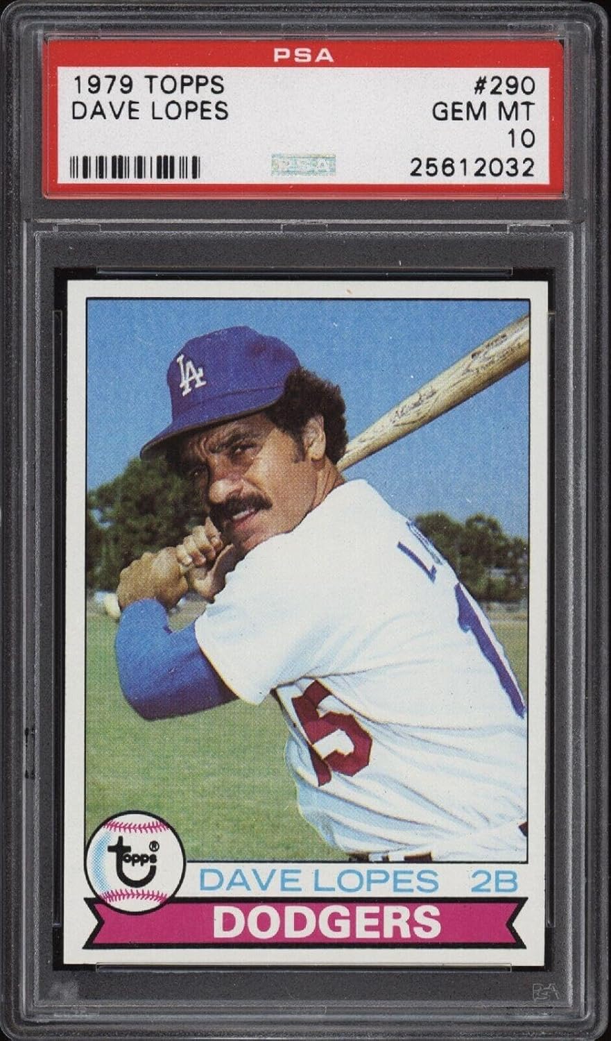 1979 Topps #290 Dave Lopes - Dodgers - PSA 10-25612032 - Pop 6 - Baseball Card - Slabbed Baseball Cards