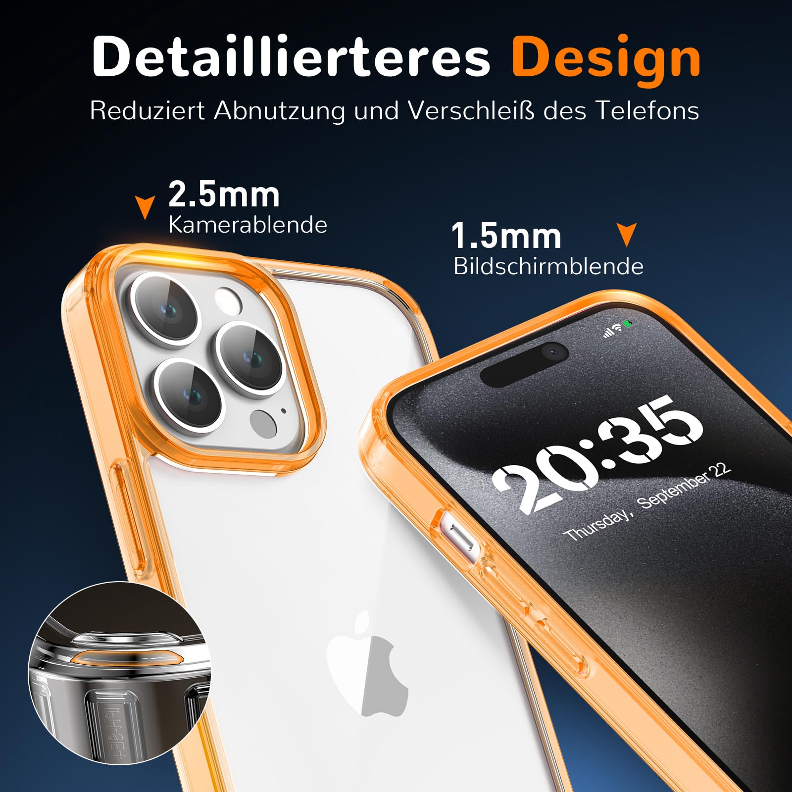 Clear Case for iPhone 15, Ultra Thin, Shockproof TPU Cover, Anti-Yellowing, Crystal Clear, Phone Case for Apple iPhone 15 - Clear — view 514