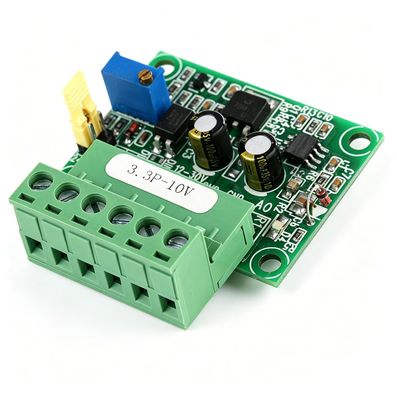 Convertitore da Segnale Pwm A Tensione, Tensione di Uscita Analogica 0-10V 0-100% 1-3Khz Ingresso Segnale Pwm, Modulo PLC Digitale-Analogico D/A, per Il Controllo Della Velocità Del Motore