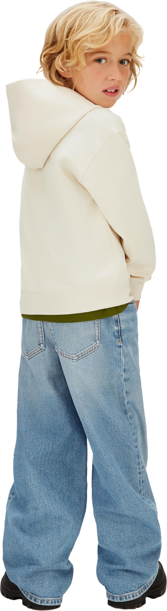 Calvin Klein Light Monologo Hoodie Ib0ib02615 Sudadera con Capucha Niños
