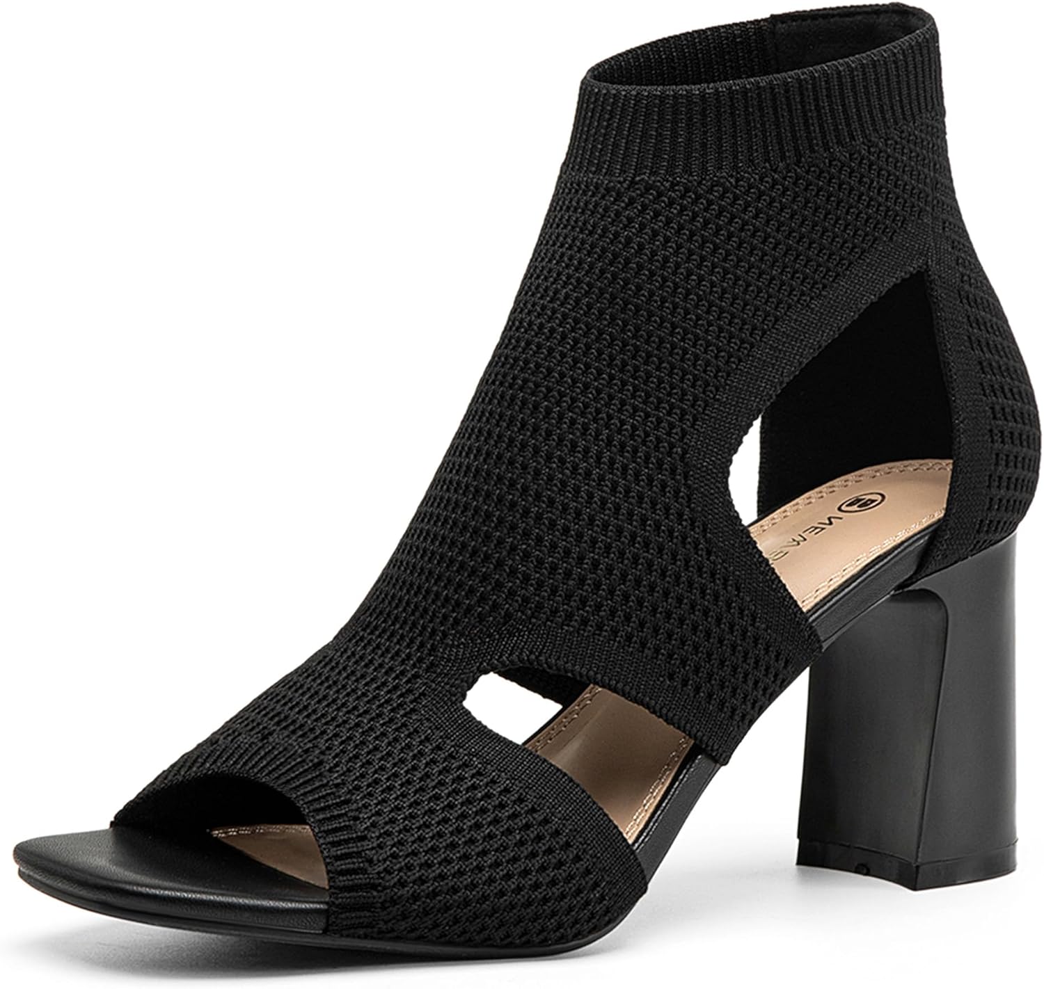 NEWBELLA Women's Sandals - Knit Ankle Strap Comfort