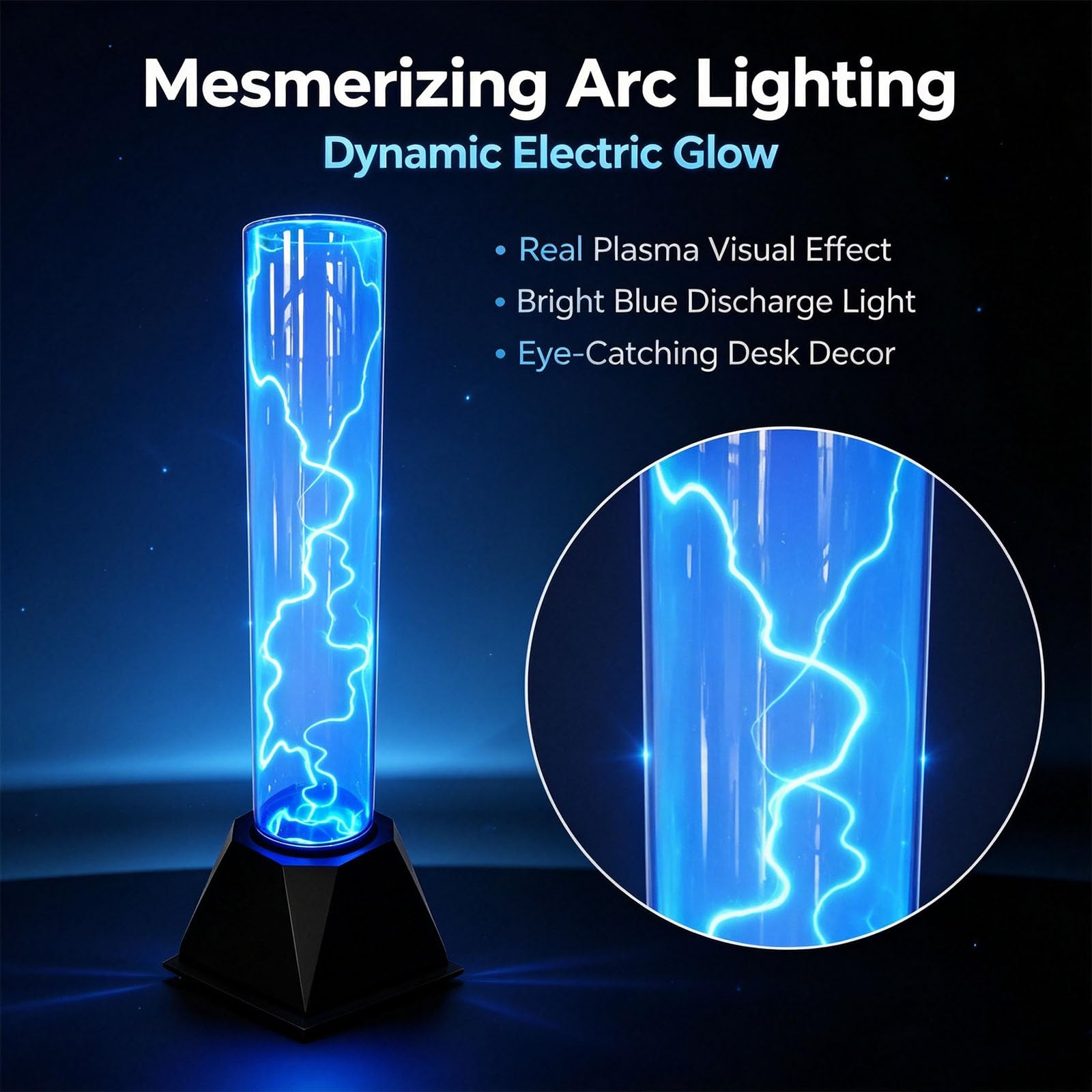 Lampada Al Plasma Da Tavolo, Lampione Elettrostatico Lampeggiante, Effetto Fulmine, Educazione E Intrattenimento Coesistono, Design Di Sicurezza A Bassa Tensione, Per Larredamento Di Casa, Bar E