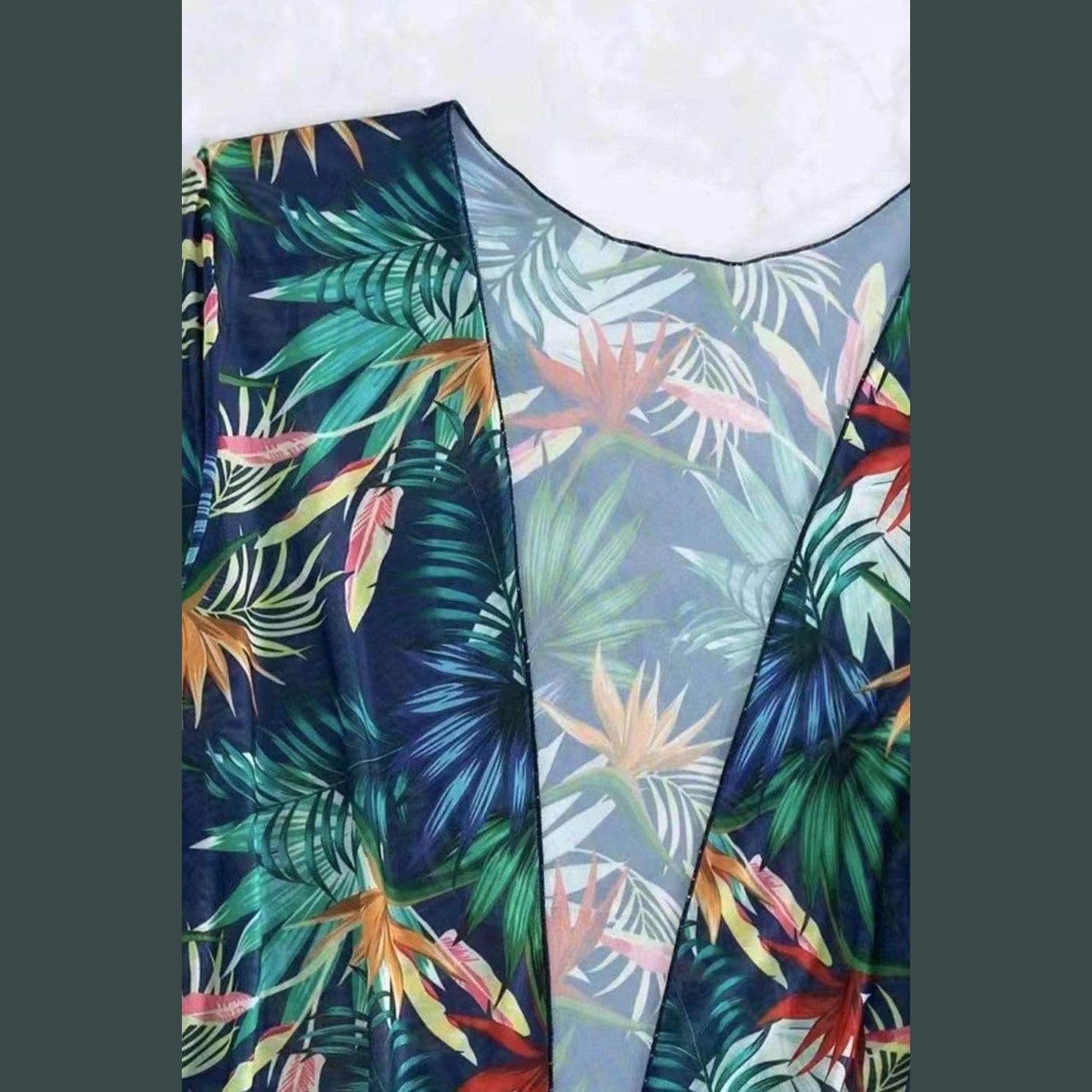 Printed Halter Neck Three-Piece Swim Set