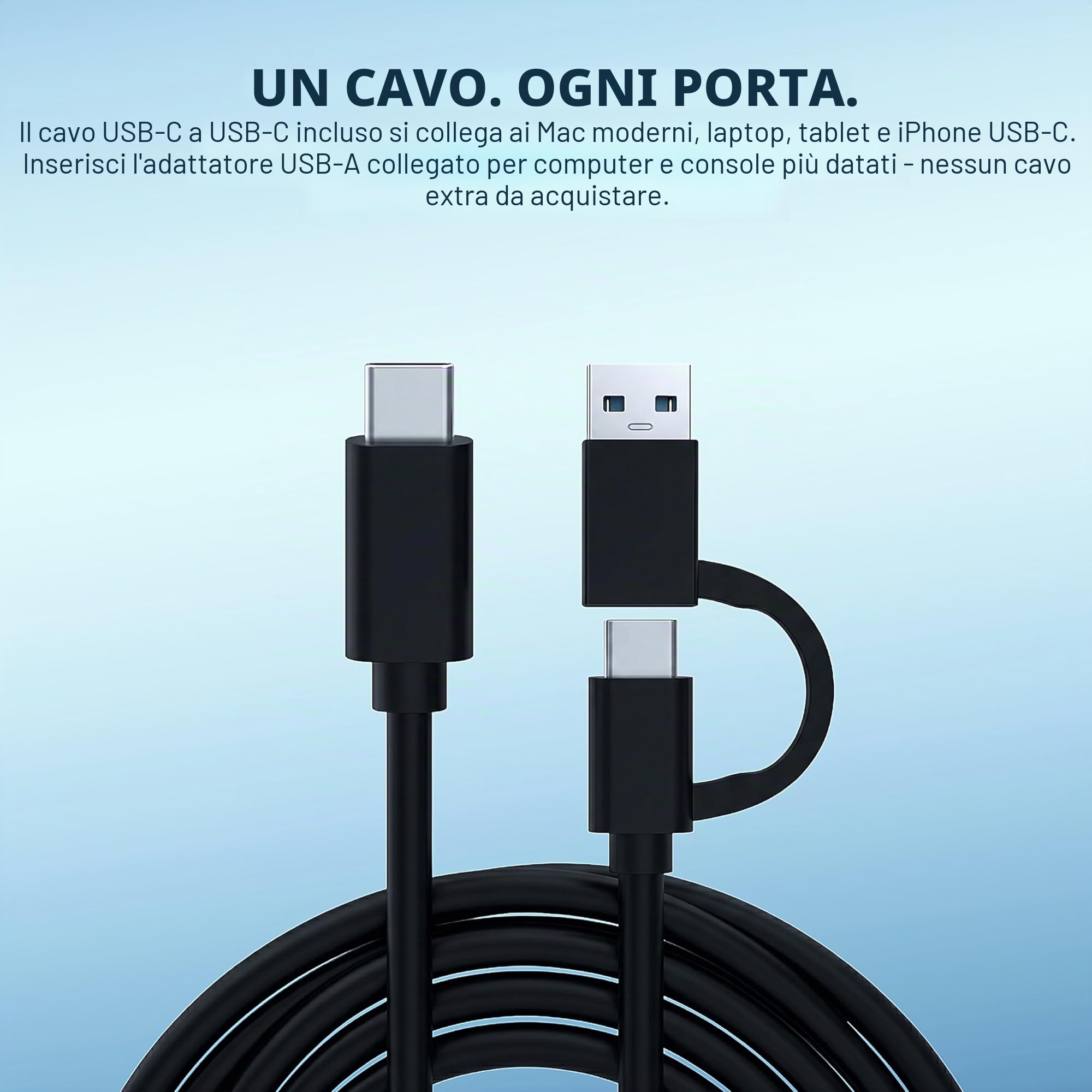 ModusTech Hard Disk Esterno – Portatile USB 3.0/Type-C ad Alta Velocità – Compatibile con Windows Mac Laptop PC Desktop PS4/5 Xbox (1, TB)