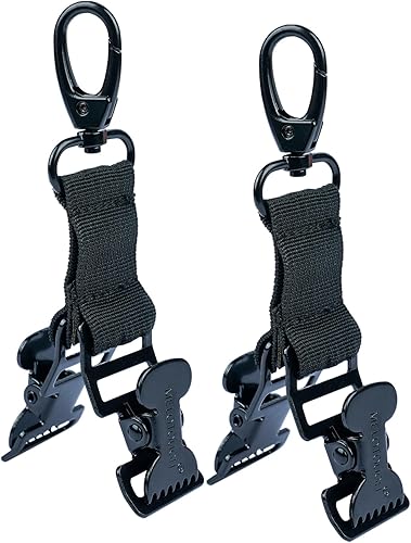 Miniatura 10 de KUNN Correa de guante de bombero, clips de seguridad para el trabajo con clip de cocodrilo