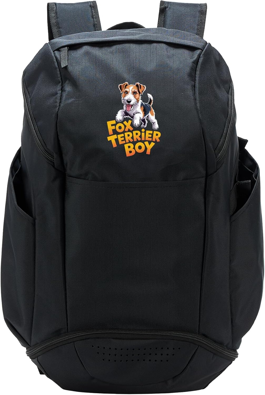 Cool Fox Terrier Boy Cartoon Pet Wire Puppy Dog Breed Owner Sport Backpack