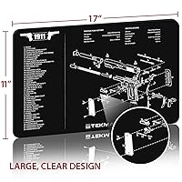 Vista 2 de TekMat 1911 Alfombrilla de limpieza para armas, color negro, talla única