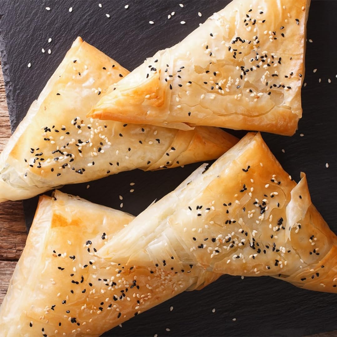 Öz Yufka Frischer Dreieckteig - Teigblätter Dreieck 20 Stück pasta filo 360 grammi x 3 PEZZI + pufai