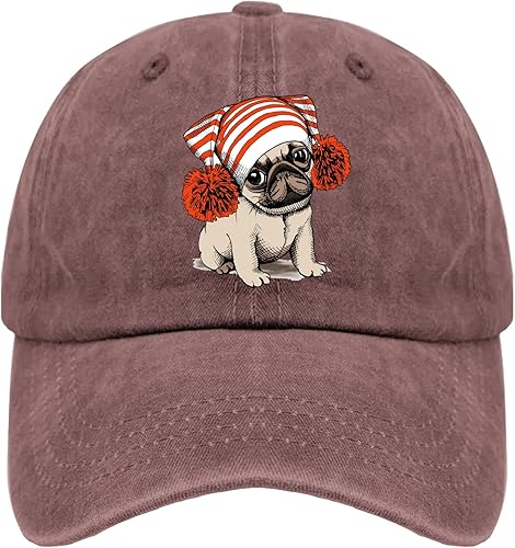 Gorras Pug Dog Dad Hat, sombrero gráfico para mujer