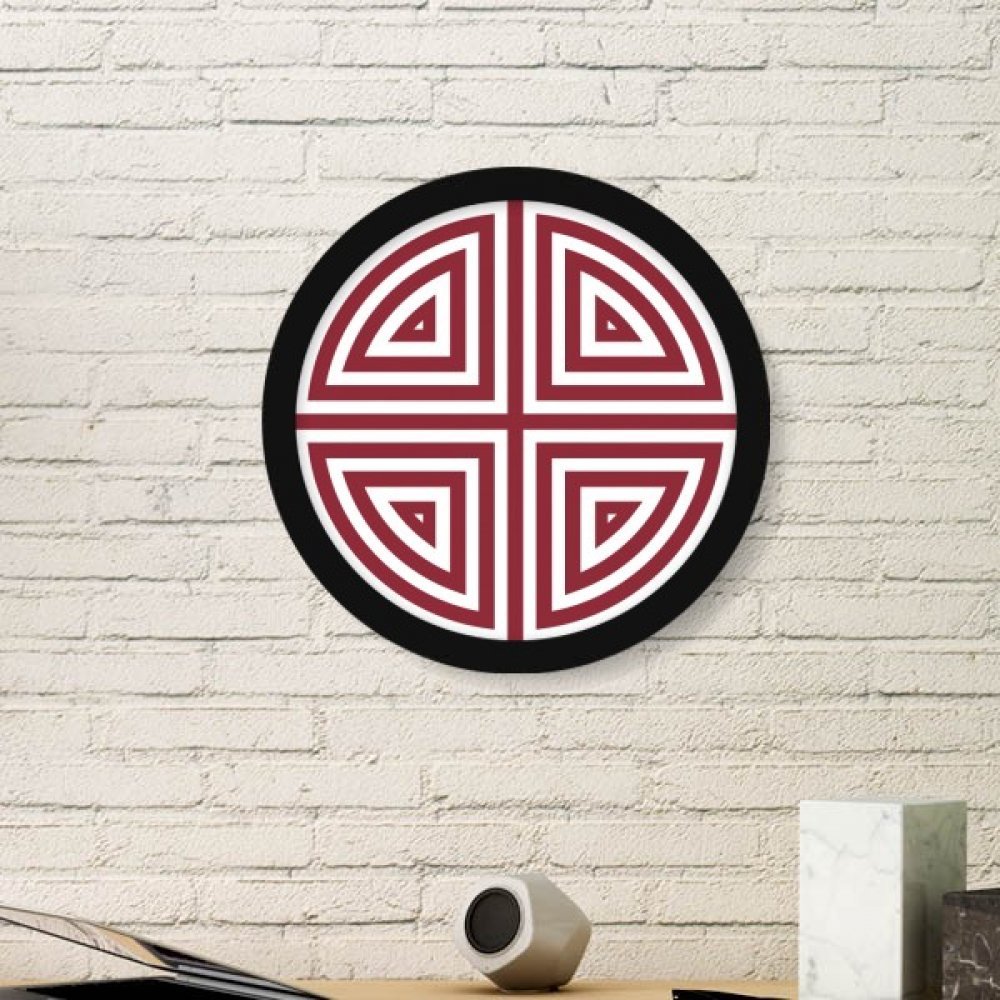 Art traditionnel chinois Quatre Béatitudes avec cadre photo noir moyen pour peinture ronde