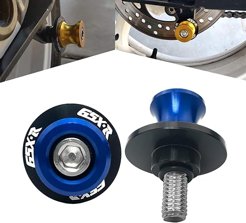 Vista 14 de 8MM M8 X 1.5 Motocicleta Basculante Sliders Carretes CNC Aluninum Swing Arm Stand Tornillos 2 unids para Suzuki GSX-R 600 GSX-R 750 GSX-R 1000 Negro