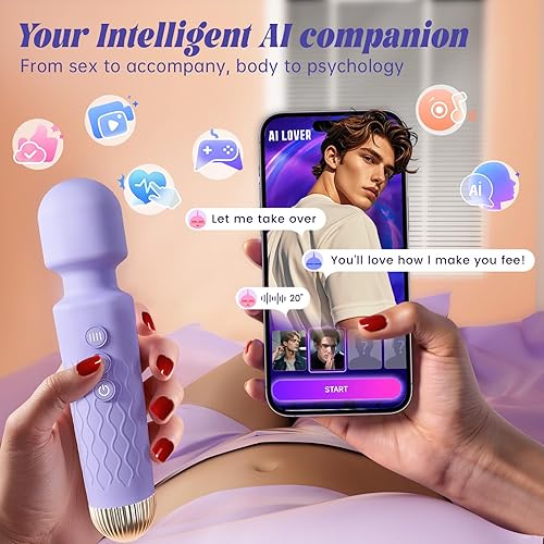 Miniatura 6 de Juguetes Sexuales Vibrador Consolador para Parejas - Allovü Juguete Sexual Inalámbrico Varita Masajeadora Erótica, 10 Potentes Modos de Vibración