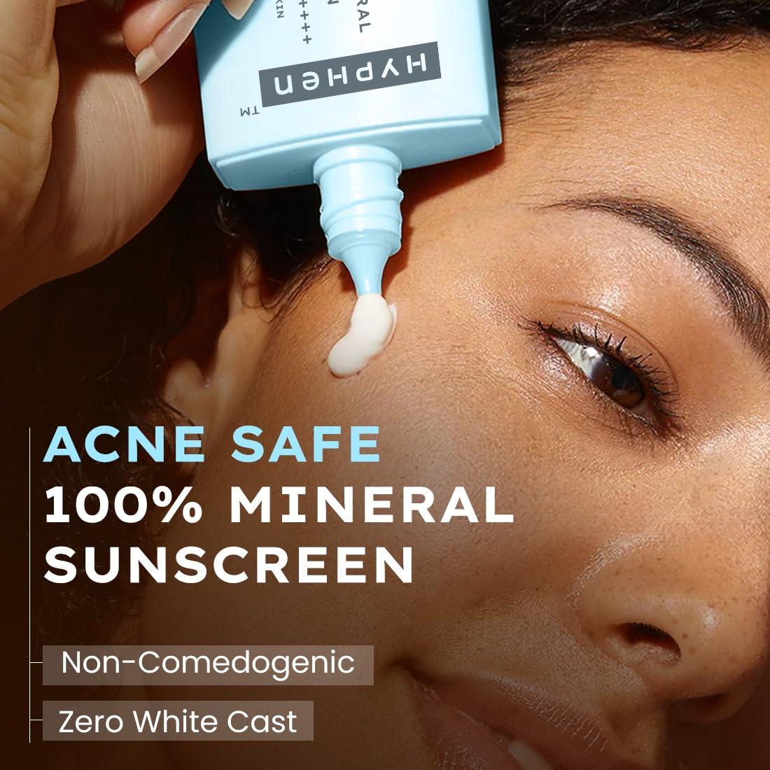 Hyphen SUN MILK 100% MINERAL SUNSCREEN SPF 50 PA++++ UV+ Bluelight Protection, 25% Nano Zinc Oxide | In-Vivo Certified | Sensitive, Acne Prone & Oily Skin, Water Resistant Sun Protect | Water , Korean Sunscreen for Oily, Dry Skin | Removes Excess Oil and Dirt | For women and men - 50 ml 1