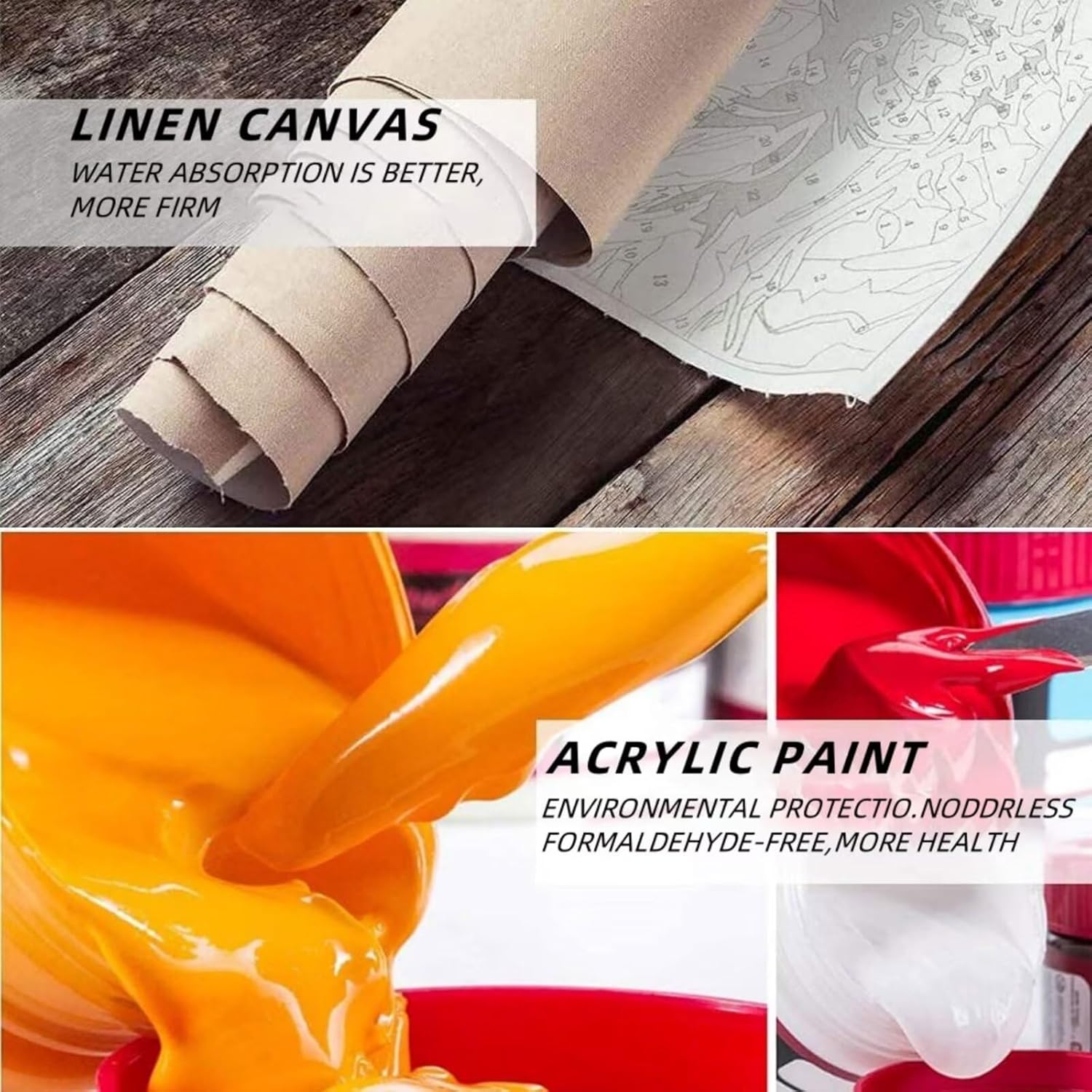 虎 数字油絵 カップ ペイントバイナンバーキット DIY 数字塗り絵 ハンドメイドクラフトアート 絵画, Paint by Numb