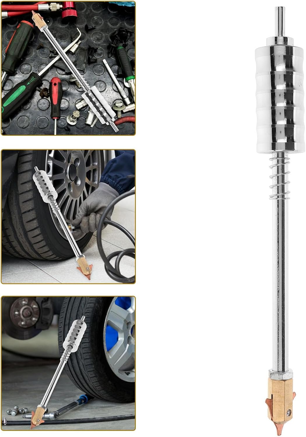 Zerodeko Slide Hammer Dent Puller Tool Auto Body Repair Attachment for Sheet Metal Maintenance Hail Dent Removal Compatible with Welding Machines