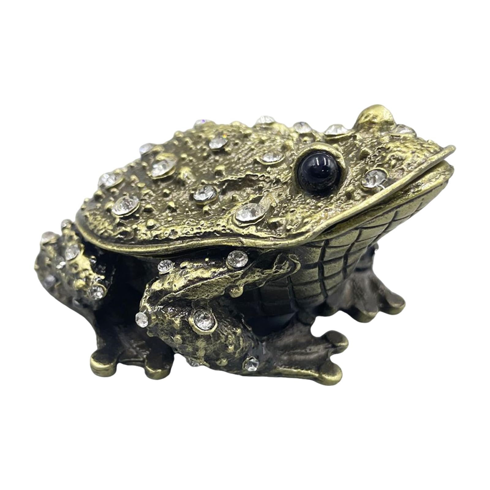 Lerpwige Enameled Butterfly Jewelry Box With Hinged Lid Bejeweled Trinket For Earrings Collectible Figurine Home Decor Bejeweled Jewelry Trinket Box