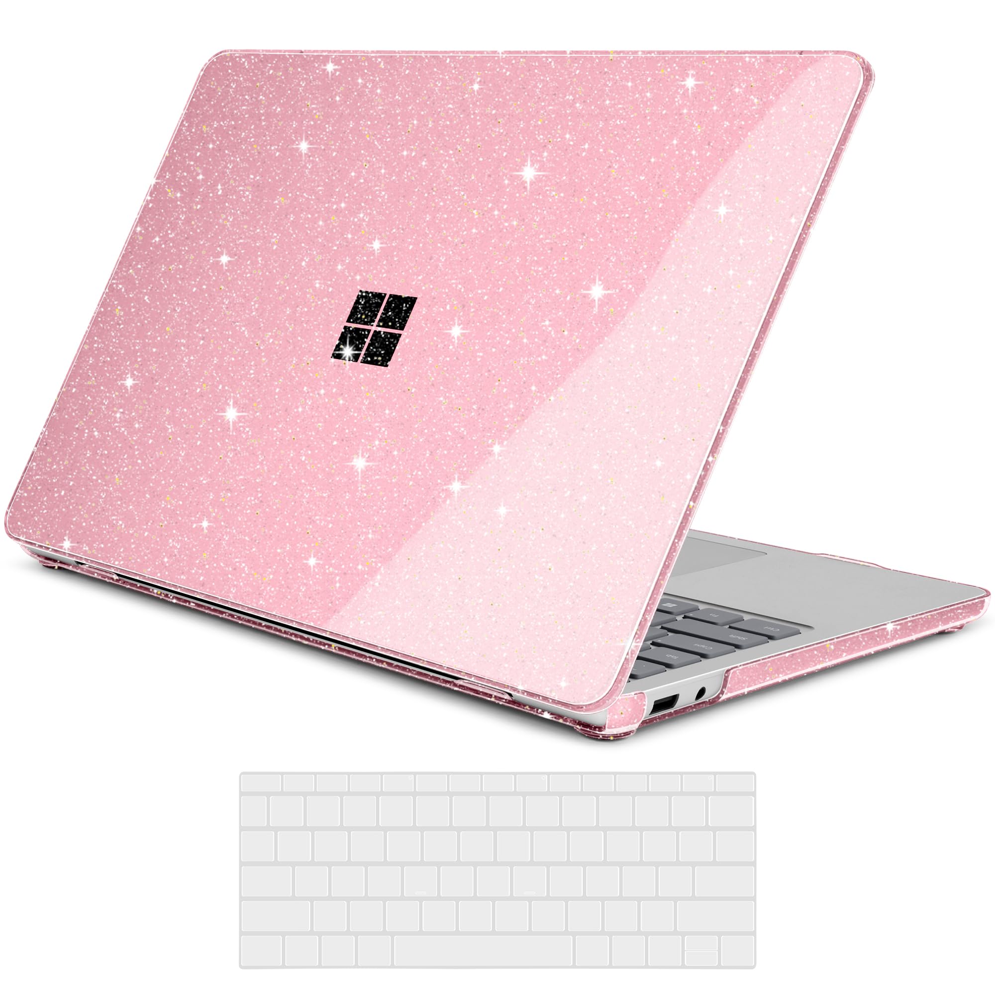 Protection Microsoft Surface 13 Copilot+ PC coque transparente rose 2025 - 7