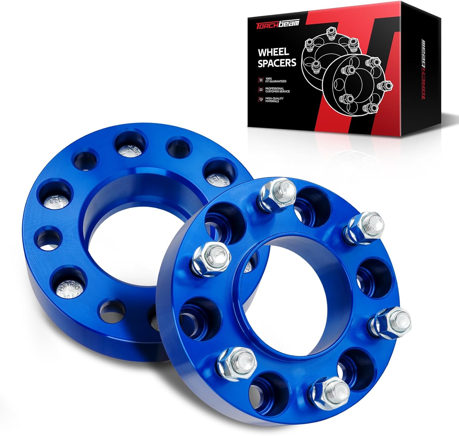 Torchbeam 6x135 1.5 inch Hub Centric Wheel Spacers for F-150, Expedition, Navigator, 87.1mm Center Bore & M14x1.5 Studs