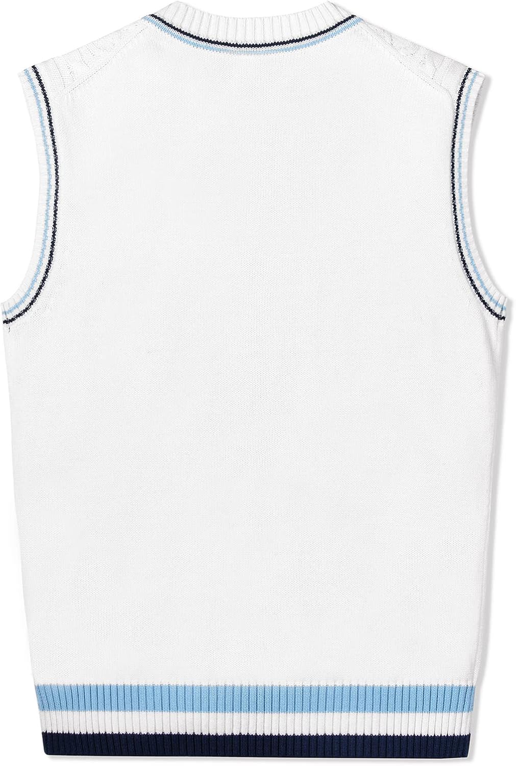 Kid Nation Boys Sweater Vest 100% Cotton School Uniform Vest for Girls Boy Toddler Kids Knit Vest - Image 7