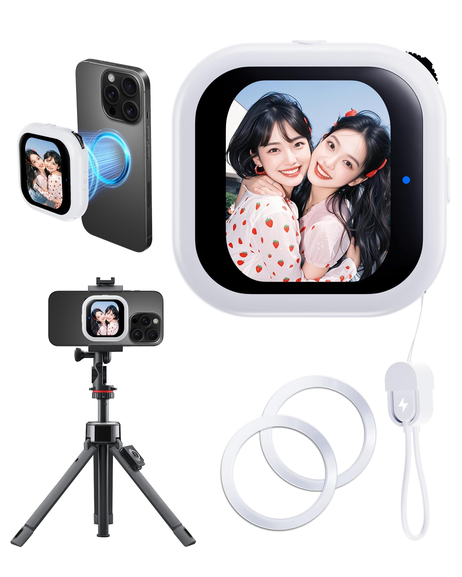 Amazon.co.jp: スマホ自撮りモニター 【最新ワイヤレス接続】 外カメラ Amazon.co.jp: スマホ自撮りモニター 【最新ワイヤレス接続】 外カメラ