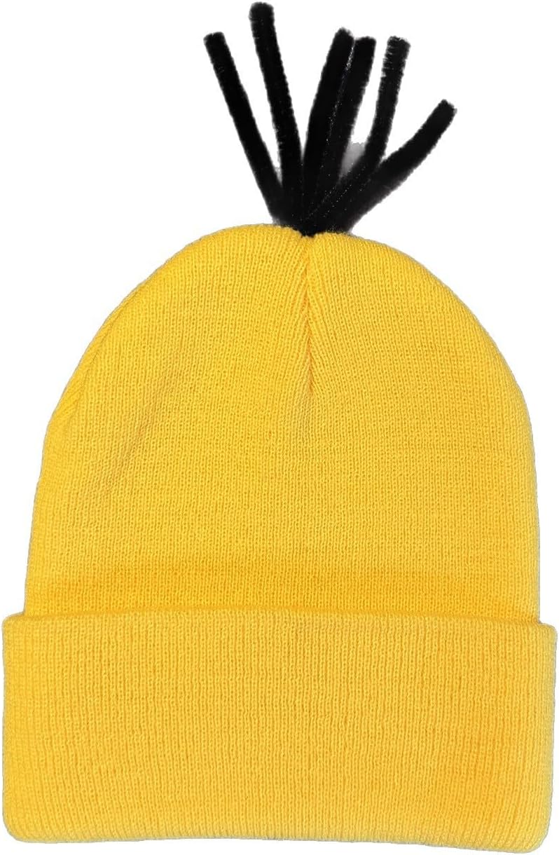 Halloween Hat Cosplay Costume Accessories Adults Yellow Beanie for Men Women Cosplay Party
