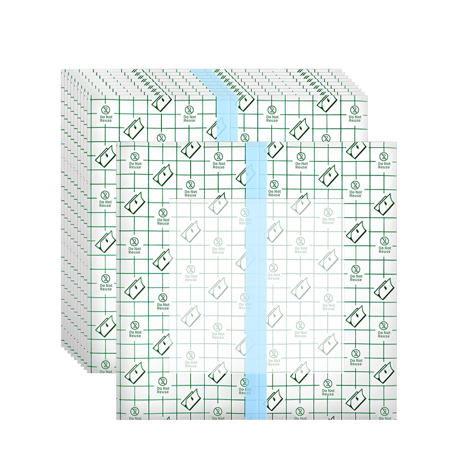 50 Stück Stoma Zubehör, Duschabdeckungen Für Stomabeutel Mit Nicht Haftendem Pad, Stoma, Wasserdichter Duschschutz, Wundabdeckung, Katheterabdeckung Für Die Dusche, 25 X 25 Cm