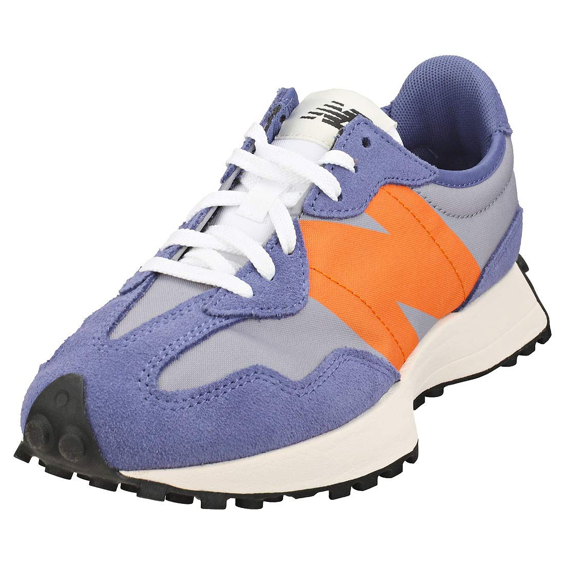 New Balance 327 Trainers Magnetic Blue Varsity Orange Uk