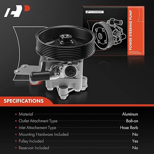 Miniatura 6 de A-Premium Bomba de dirección asistida, con polea y soporte compatible con Nissan Altima 2007-2012, Maxima 2009-2014, Murano 2009-2014, V6 3.5L solo