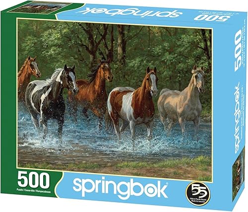 Miniatura 2 de Springbok Rompecabezas de 500 piezas Summer Creek Multi, grande/18 x 23.5 pulgadas