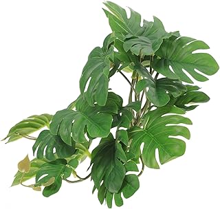 VILLCASE Decoração De Plantas De Répteis Lagarto Terrários Artificiais Decorativos Para Sala Gecko Terrário Plantas De Répteis De Plástico Folhas Anfíbias Artificiais Folhas De Répteis