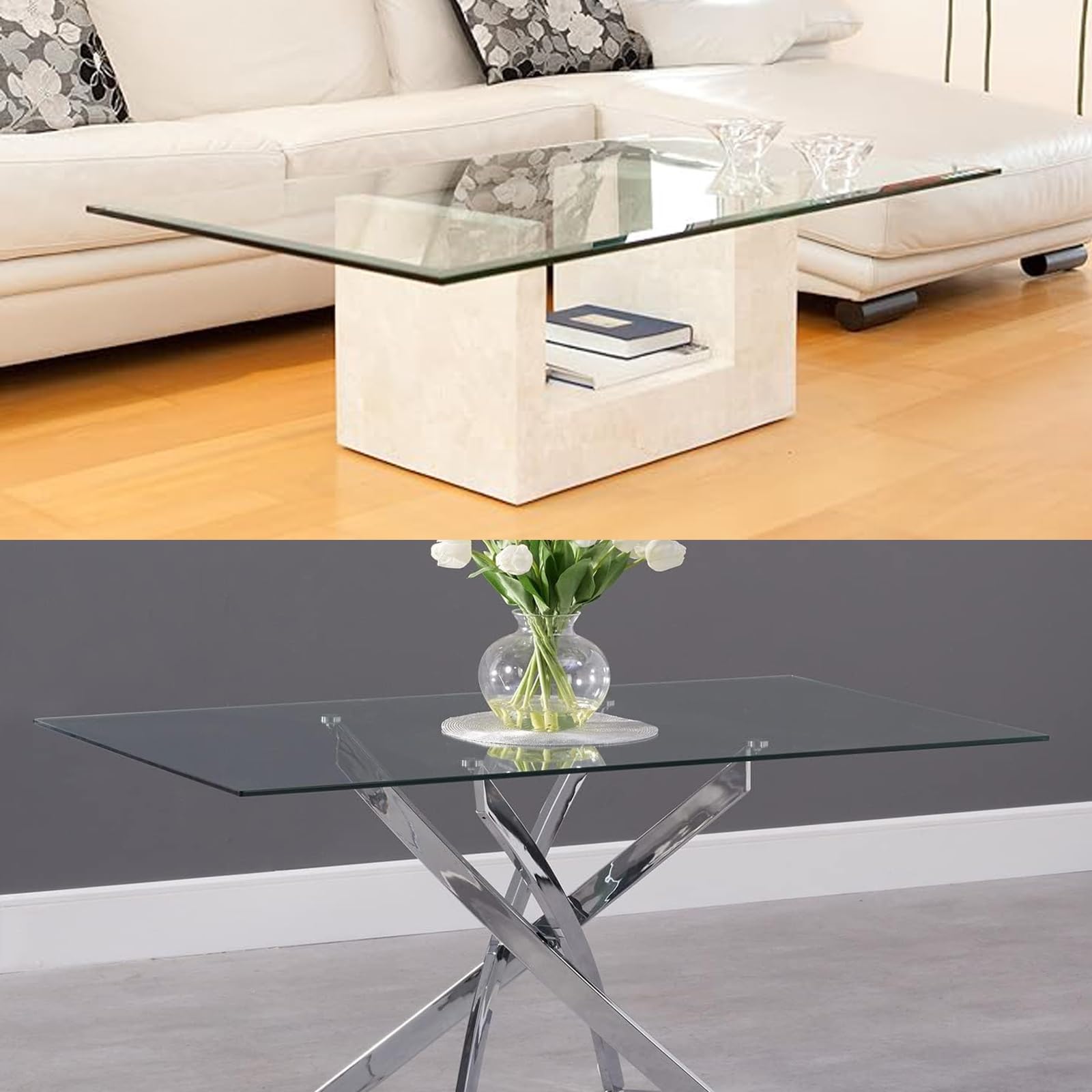 強化ガラス製の正方形テーブル Amazon｜SXKJQER 正方形 強化ガラス ガラステーブル 強化ガラス