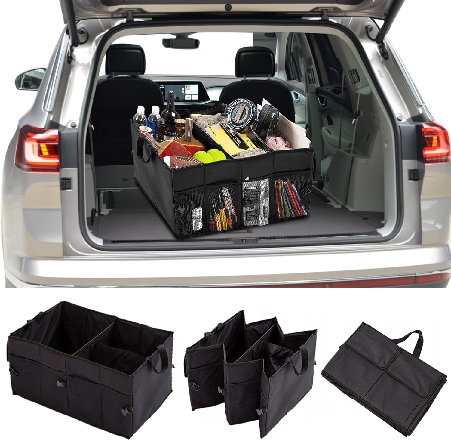 Car Trunk Organizer,Collapsible Car Trunk Storage Organizer,Poratble