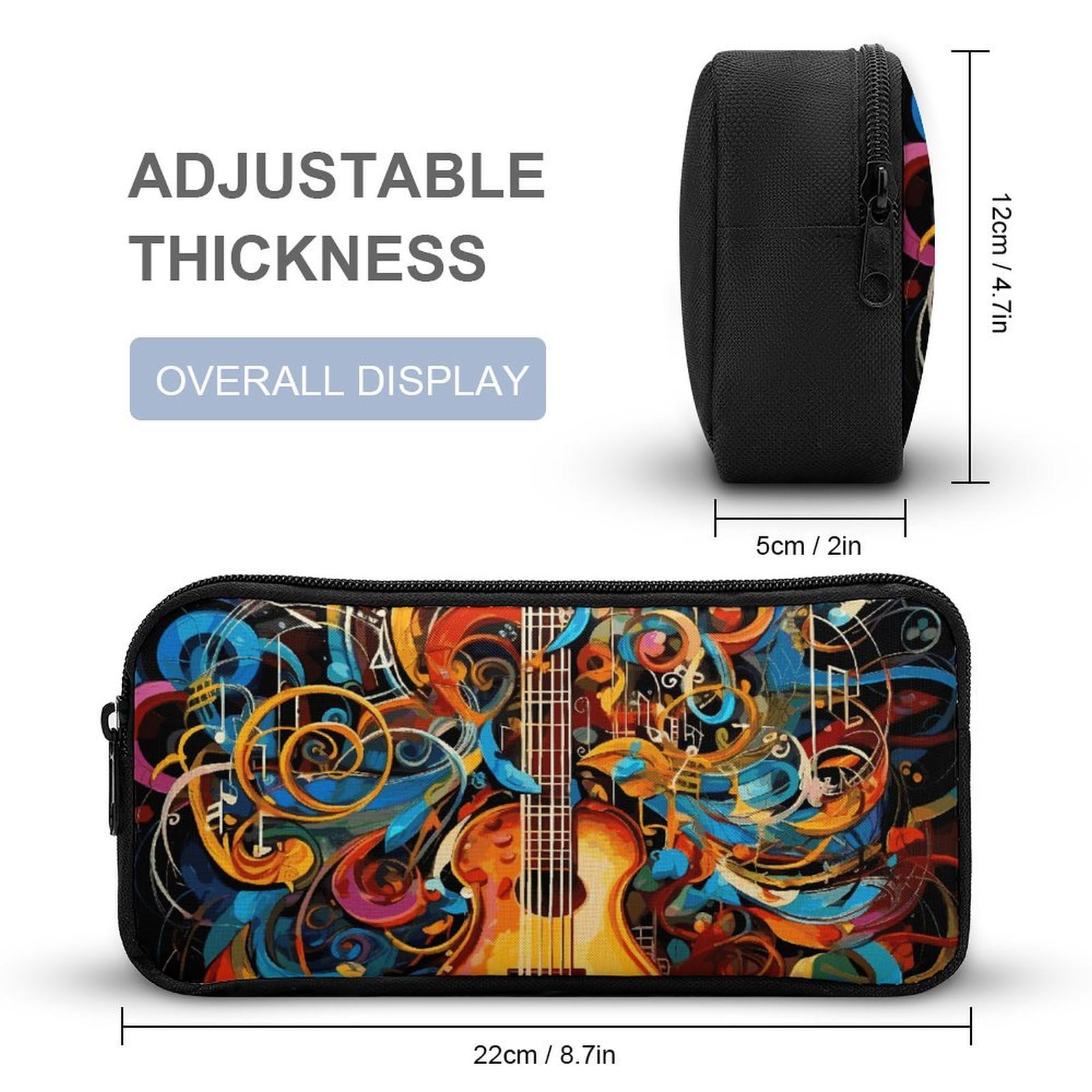 3-teiliges Rucksack-Set, Musik-Serie, Reisetasche, tragbar, lässig, Tagesrucksack, Sport-Rucksäcke mit Lunchbox, Federmäppchen, Musik-Serie, Einheitsgröße, Rucksackrucksäcke, Musik-Serie,